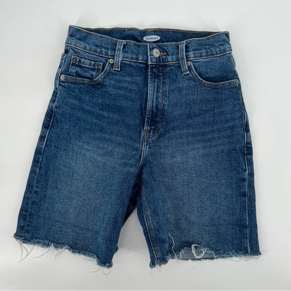 Old Navy Relax Cut Off Bermuda Jean Shorts Size 24 Women’s - Picture 1 of 6